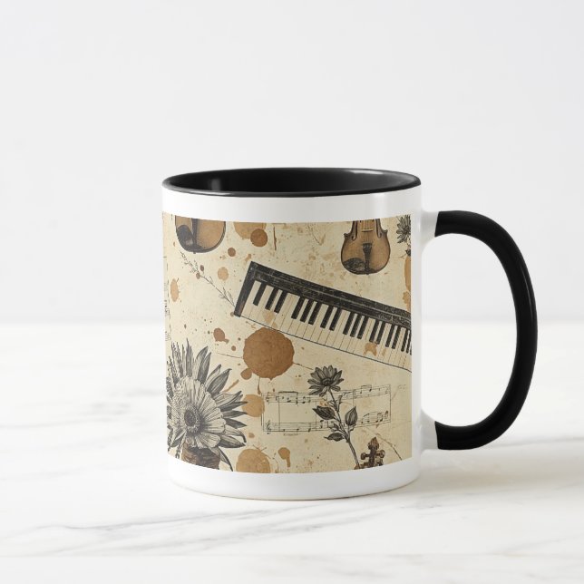Vintage Musik Mugg (Höger)