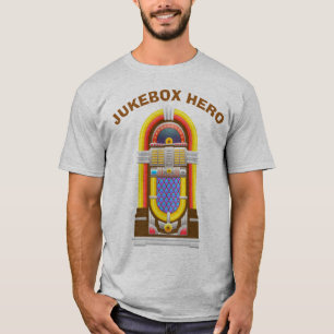 Vintage musikspelare Jukeboxhjälte Tee