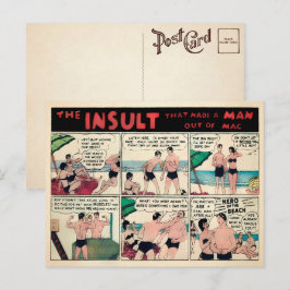 Vintage muskelreklam brevkort vykort