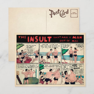 Vintage muskelreklam brevkort vykort