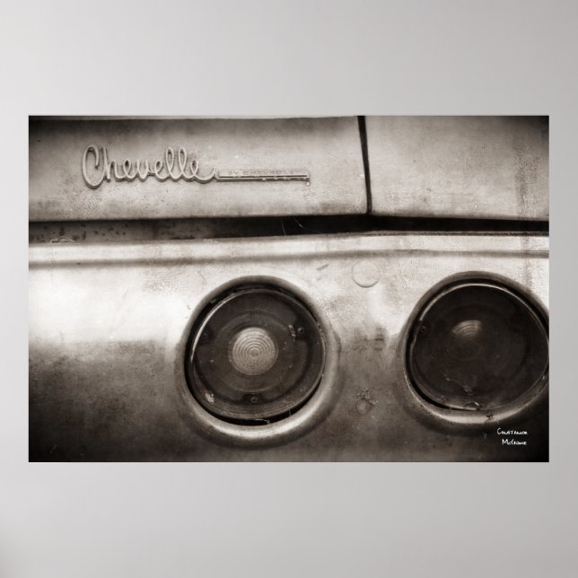 Vintage Muskelvagn Poster (Framsidan)