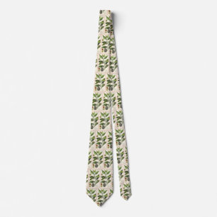 Vintage muskotfruktfrön, livsmedelsörter krydda slips