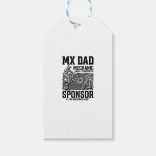 Vintage MX Pappa Motocross Ridning Kompis Tröja De Presentetikett