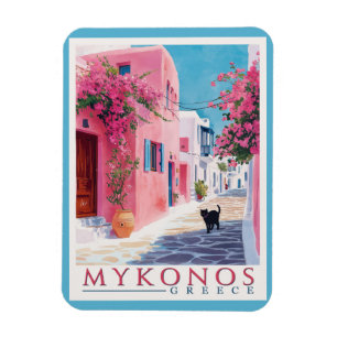 Vintage Mykonos, grekiska Magnet