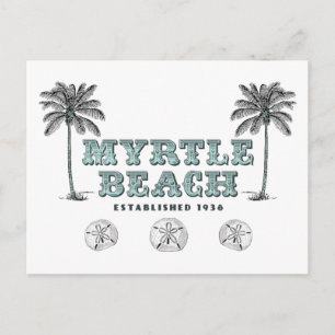 Vintage Myrtle Beach South Carolina Est 1938 Vykort