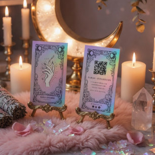 Vintage Mystisk Celestial Nagelkonstnär Visitkort