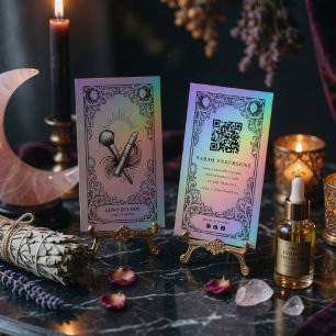 Vintage Mystisk Celestial Sminkartist Visitkort