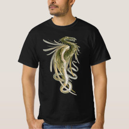 Vintage mytologi, bevingad drake med ormsvans t-shirt