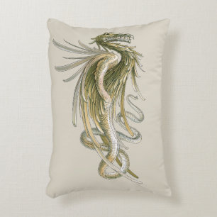 Vintage Mytologi, vingdrake med en orm Svan Prydnadskudde