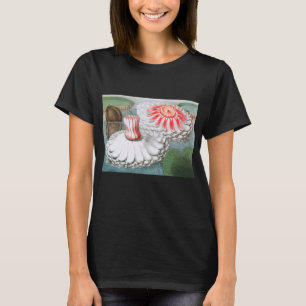 Vintage Näckrosblommor, Näckrosor i en damm T Shirt