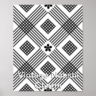Vintage Nakshi Charm Poster