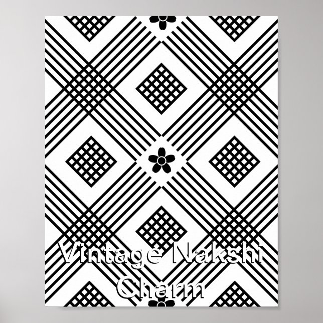 Vintage Nakshi Charm Poster (Framsidan)