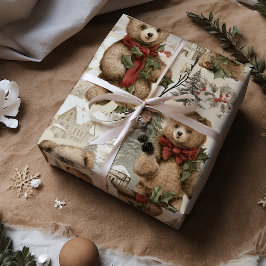Vintage-Nallar Presentpapper