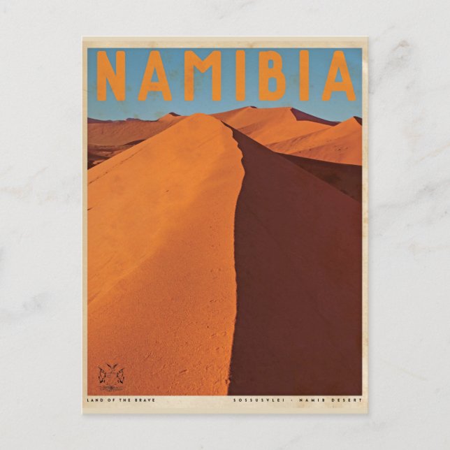 Vintage Namibia Travel Postcard Vykort (Framsida)