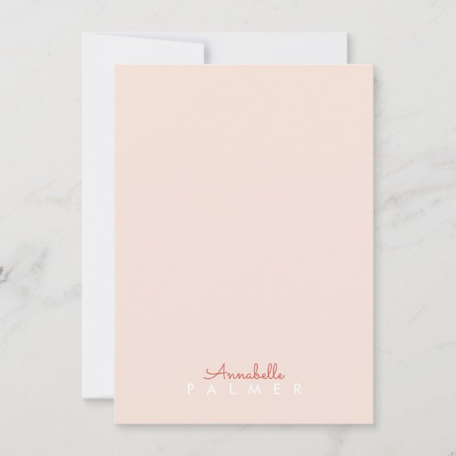 Vintage Namn Personal Stationery Inbjudningar (Framsida)