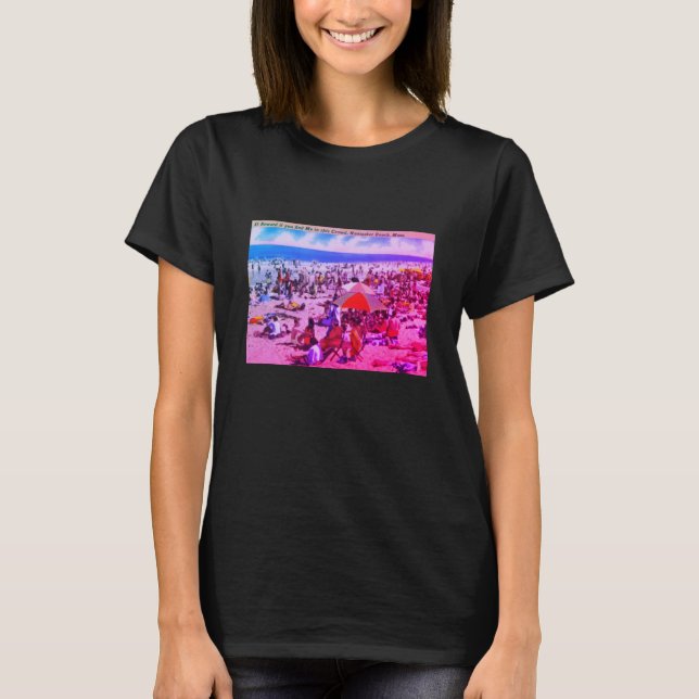 Vintage Nantasket Beach, Massachusetts T-Shirt (Framsida)