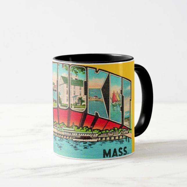 Vintage Nantucket MA  Mugg (Framsida höger)