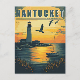 Vintage Nantucket, Massachusetts - Island Charm Vykort