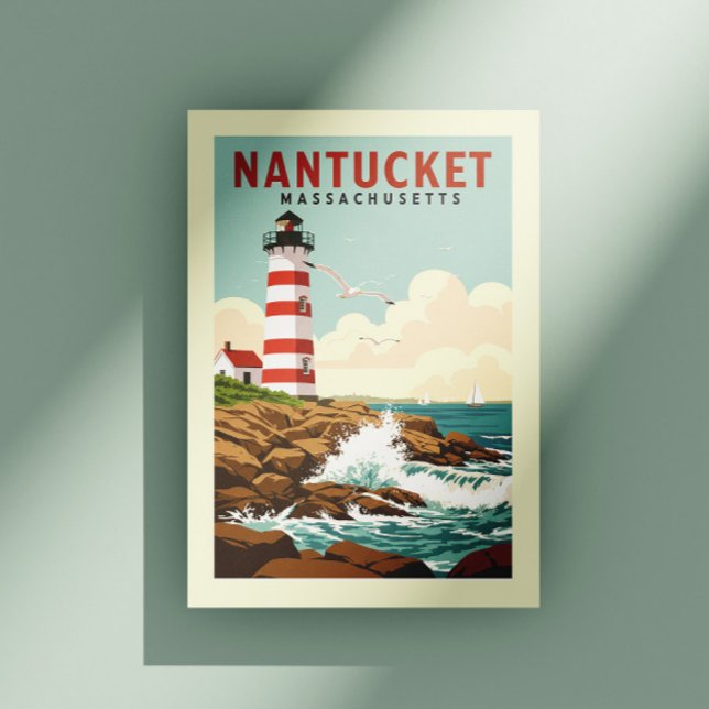 Vintage Nantucket Massachusetts Vykort (Skapare uppladdad)