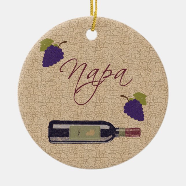 Vintage Napa-vin Ornament (Framsidan)