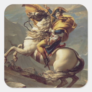 Vintage Napoleon Korsar Alpernorna Fyrkantigt Klistermärke