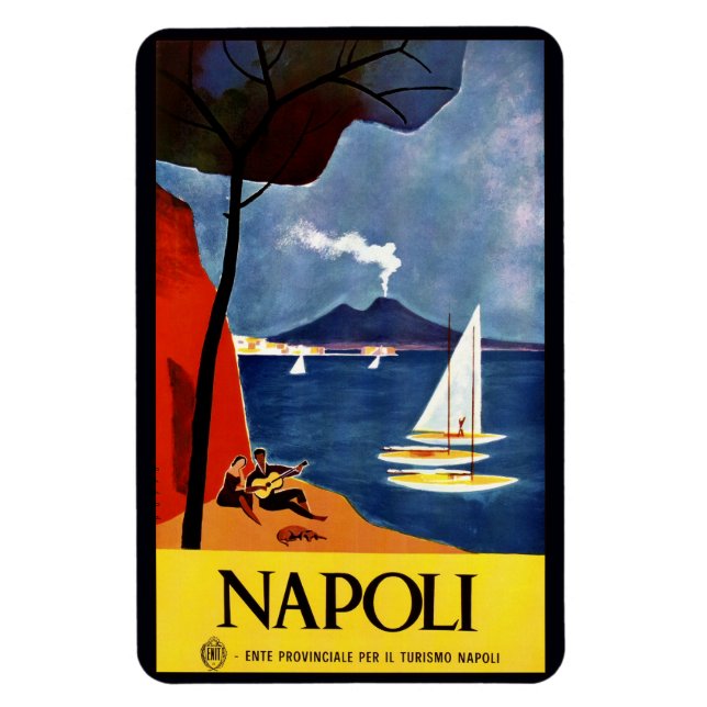 Vintage Napoli Neapel Italien magnet (Vertikal)