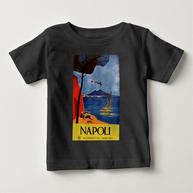 Vintage Napoli Resa Kärlek Romantik Tee Shirt (Framsida)