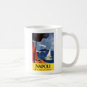 Vintage Napoli Travel Kärlek Romantik Kaffemugg