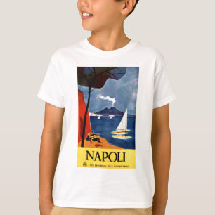 Vintage Napoli Travel Kärlek Romantik T-shirt