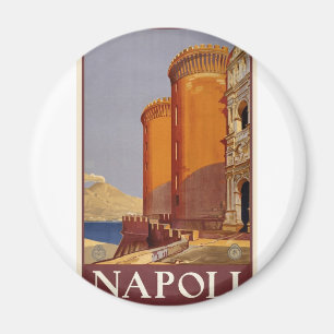 Vintage Napoli Travel Magnet