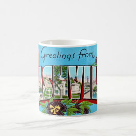 Vintage Nashville Postcard Mug Kaffemugg