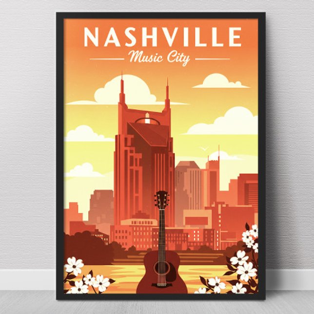 Vintage Nashville Poster (Skapare uppladdad)
