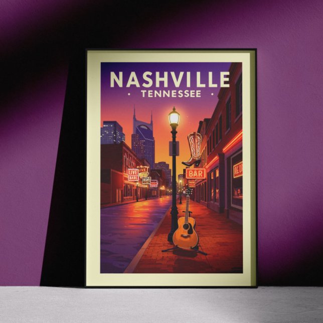 Vintage Nashville Tennessee Poster (Skapare uppladdad)