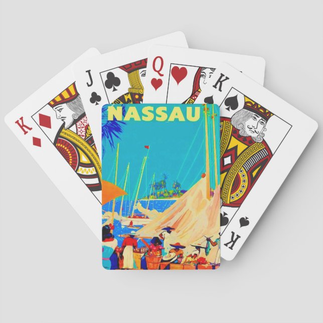 Vintage Nassau Resespelkort Casinokort (Baksidan)