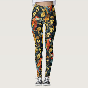 Vintage Natature Parrot Leggings