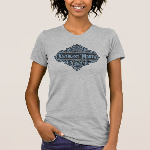 Vintage National Blueberry Month Signage T-Shirt
