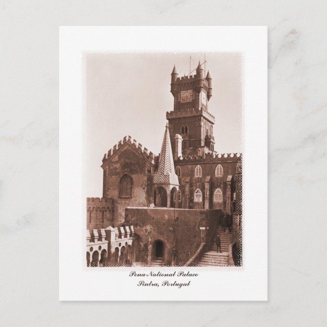 Vintage - nationellt palatset-foto vykort (Framsida)