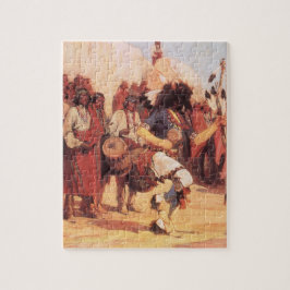 Vintage Native America Buffalo Dancer by Cassidy Pussel