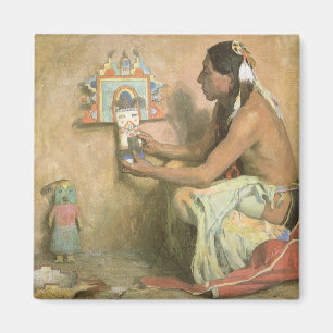 Vintage Native America, Hopi Katchina by Couse Magnet