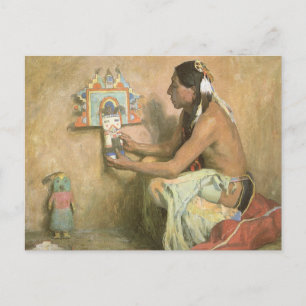 Vintage Native America, Hopi Katchina by Couse Vykort