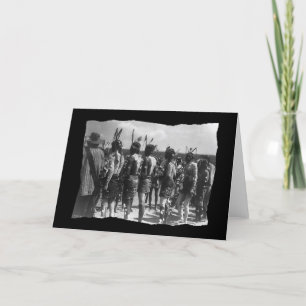 Vintage Native American Apache Feast Kort