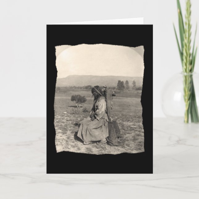 Vintage Native American Apache Kort (Framsida)