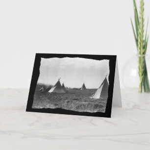 Vintage Native American Apache Tipis Kort