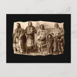 Vintage Native American Bannock Vykort