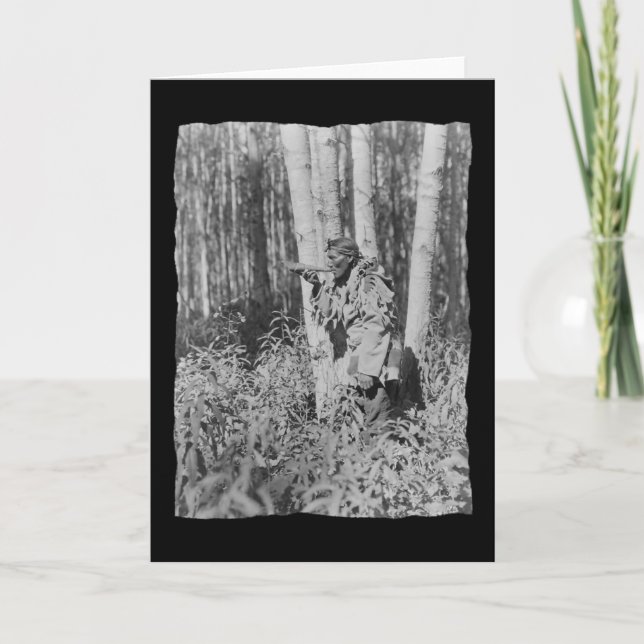 Vintage Native American Cree Kort (Framsida)