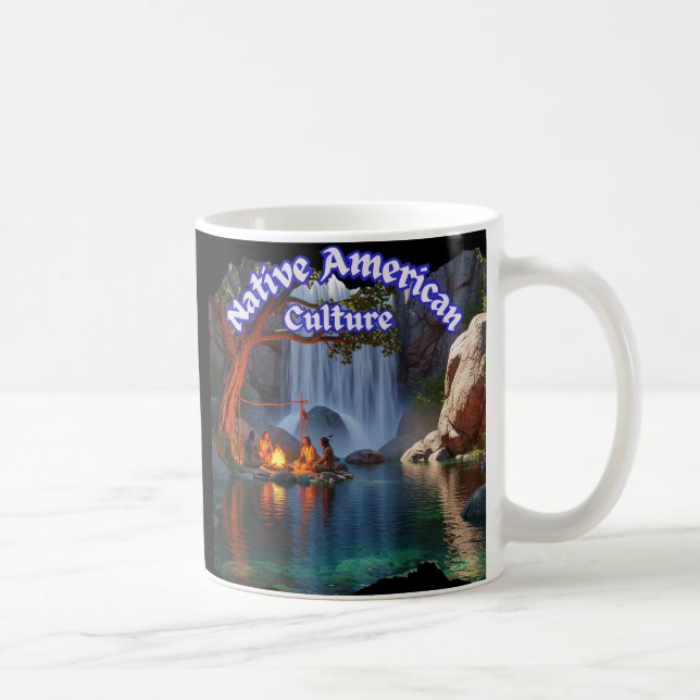 Vintage  Native American Culture Kaffemugg (Höger)