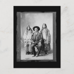Vintage Native American Geronimo Vykort
