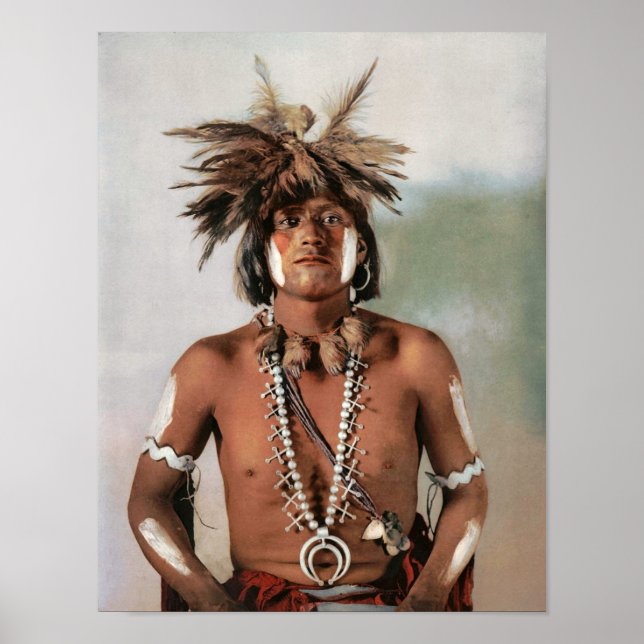 Vintage Native American Snake Priest Poster (Framsidan)