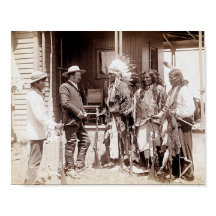 Vintage Native American Ständiga Elk Poster