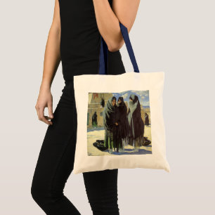 Vintage Native American, Taos Girls av Walter Ufer Tygkasse